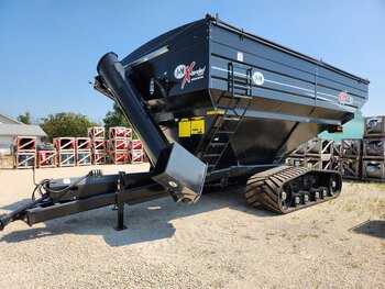 J&M RX1412 20T RIGHT HAND AUGER Grain Cart c/w Tracks