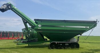 J&M RX1412 20T RIGHT HAND AUGER Grain Cart W Tracks