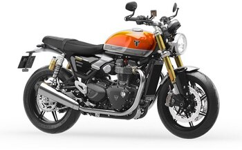 2025 Triumph ALL NEW SPEED TWIN 1200 RS Baja Orange / Sapphire Black