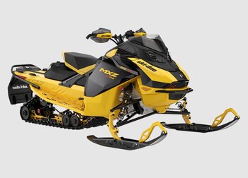 2025 Ski Doo MXZ X RS with Competition Package Rotax® 850 E TEC Turbo R with Water Injection System Black