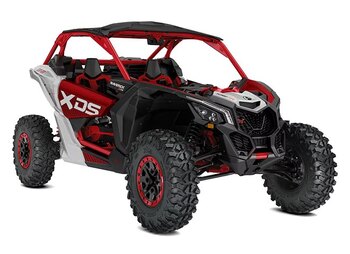 2025 Can Am Maverick X3 MAX X ds TURBO RR with Smart Shox Fiery Red & Hyper Silver