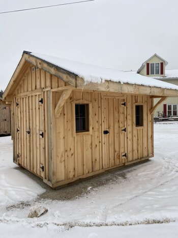 8x12 Metal Shed with 3 Foot Overhang