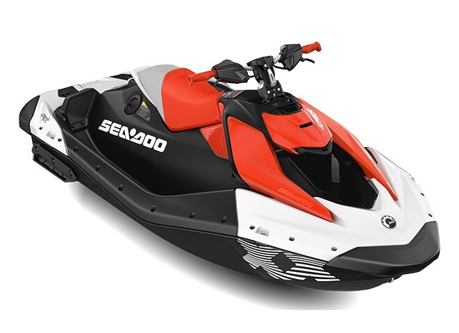 2026 Sea Doo Spark™ Trixx for 1 Dragon Red and Bright White
