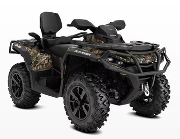 2024 Can Am OUTLANDER MAX XT 78 hp Rotax 850 V twin engine, Intelligent Throttle Control (iTC™) with riding modes wildland camo