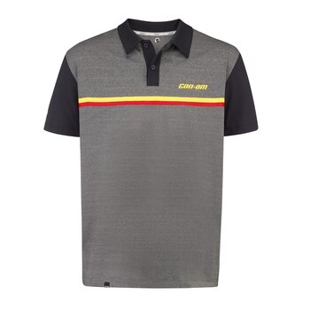 Caliber Polo / Black / XL S Heather Grey