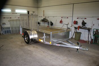 2026 5X10 UILITY TRAILER, SINGLE AXLE, ALUMINUM, ALUMINUM, SILVER, 2990GVWR 