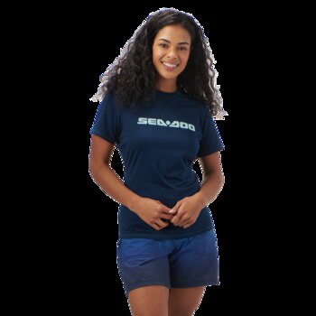 Women's Short Sleeve Rashguard Signature XL Navy