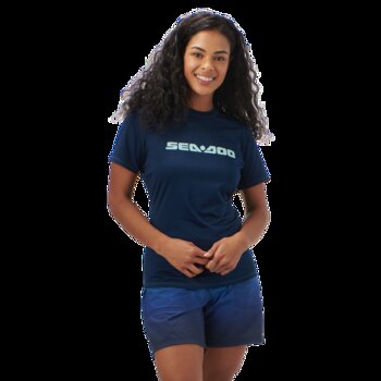 Women's Short Sleeve Rashguard Signature XL Navy