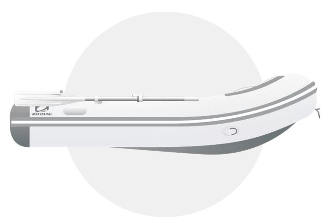 Zodiac CADET 310 Aluminum floor, Air keel