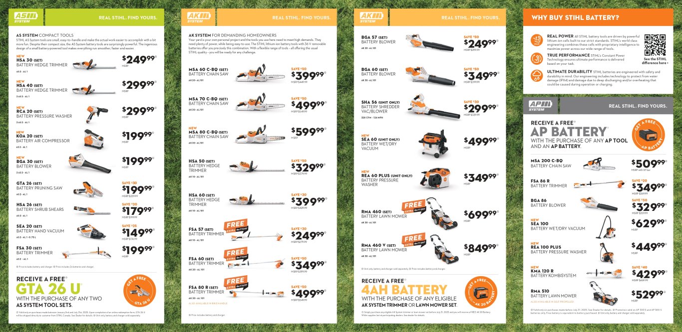 Stihl Promotions 2025