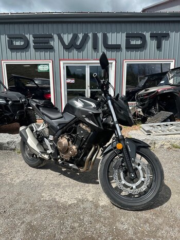 2025 Honda CB500F Mat Gunpowder Black Metallic