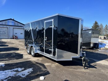 7x16 Tandem Axle 7Ft INT Height Enclosed Trailer