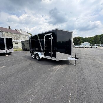 Aluminum 7x14+Vee 6.6INT Height Enclosed Trailer