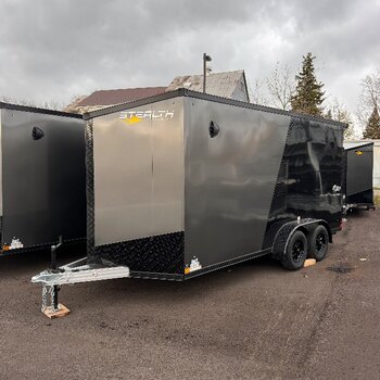 Aluminum Blackout 7x16 7FT INT Enclosed Trailer