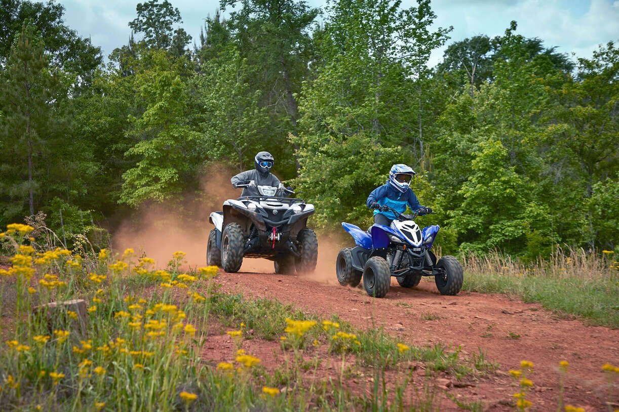 2022 Yamaha RAPTOR 90 White