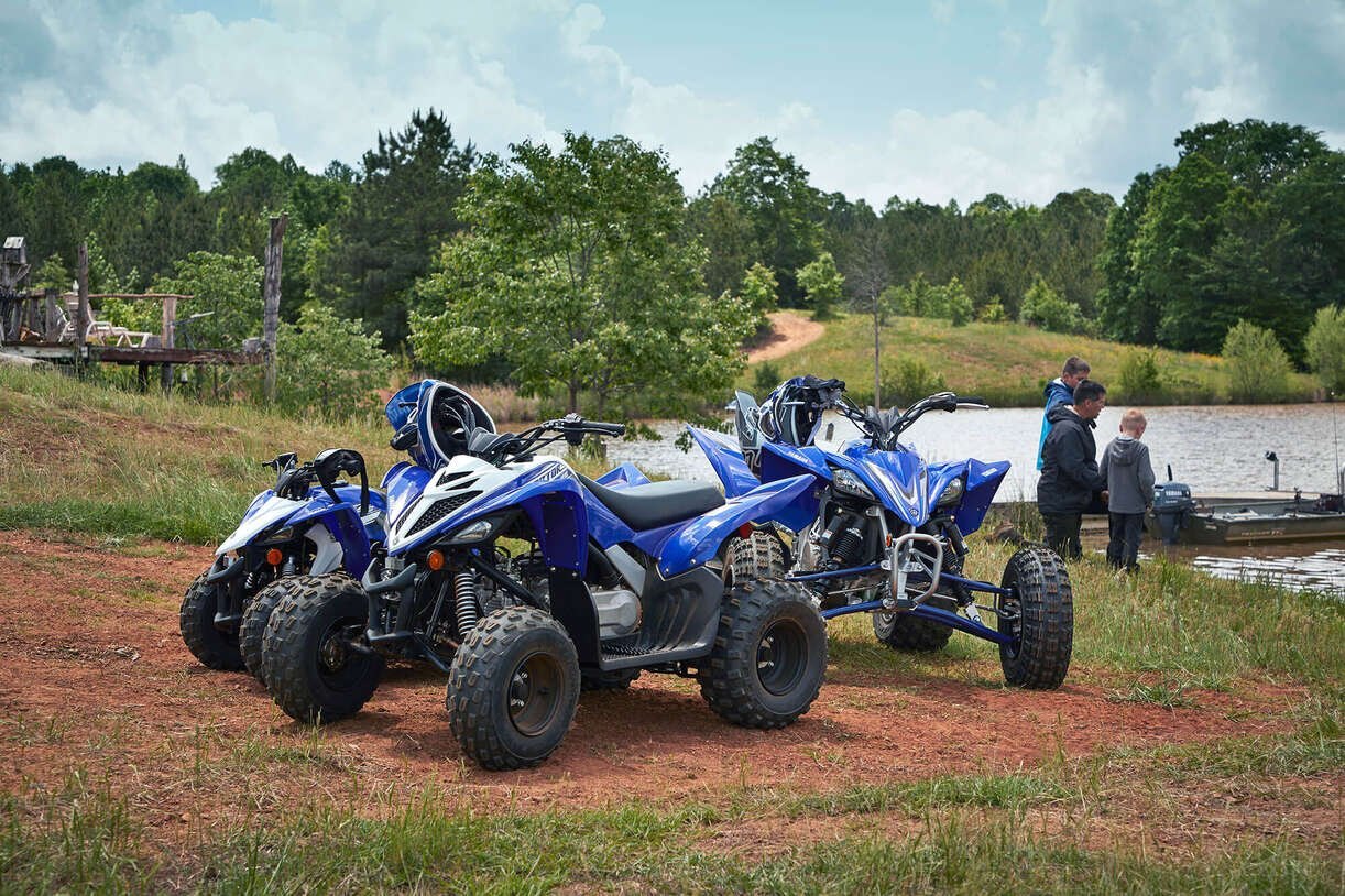 2022 Yamaha RAPTOR 90 White