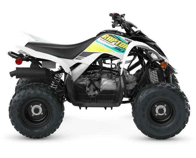 2022 Yamaha RAPTOR 90 White