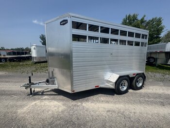 AGHAUL 14' ALUMINUM LIVESTOCK TRAILER