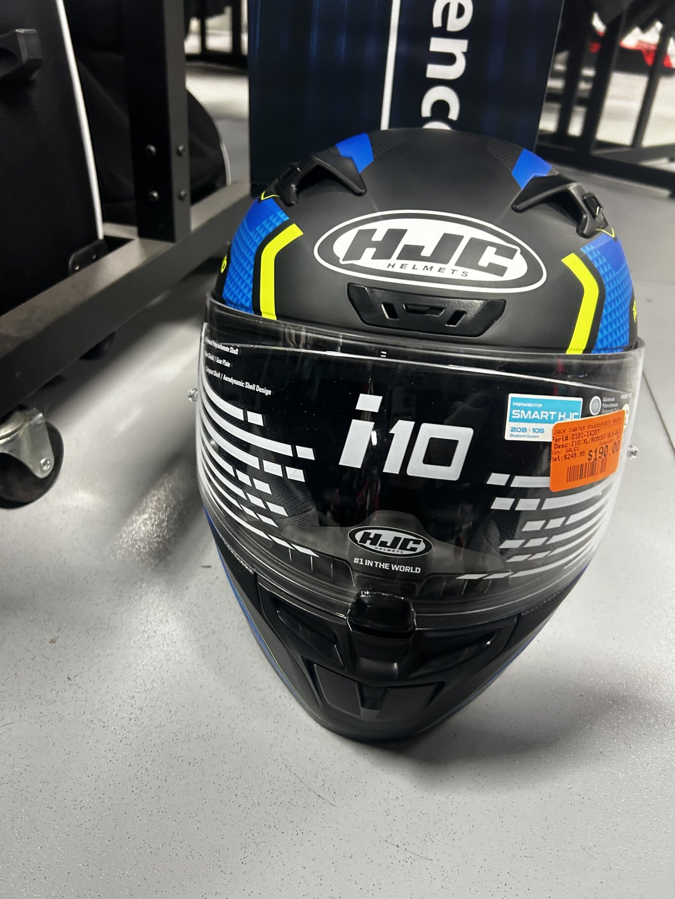 HJC I10 XL BLK BLU