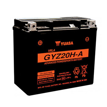 thumbnail image 2 of Yuasa YUAM716GH GYZ16H High Performance Maintenance Free Motorcycle Battery 2 of 5