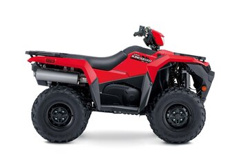 2025 Suzuki KingQuad 500XPZ Armoured Blue Grey, Mag Wheels