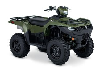 2025 Suzuki KingQuad 500XPZ Armoured Blue Grey, Mag Wheels