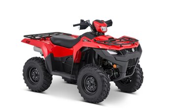 2025 Suzuki KingQuad 500XPZ Armoured Blue Grey, Mag Wheels