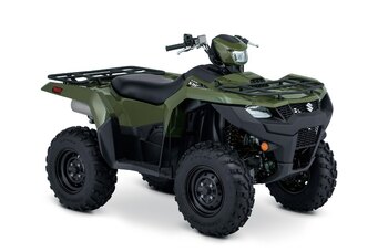 2025 Suzuki KingQuad 500XPZ Armoured Blue Grey, Mag Wheels