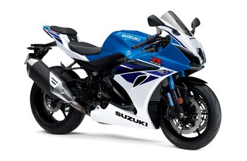 2024 Suzuki GSX R600 Pearl Brilliant White / Metallic Triton Blue