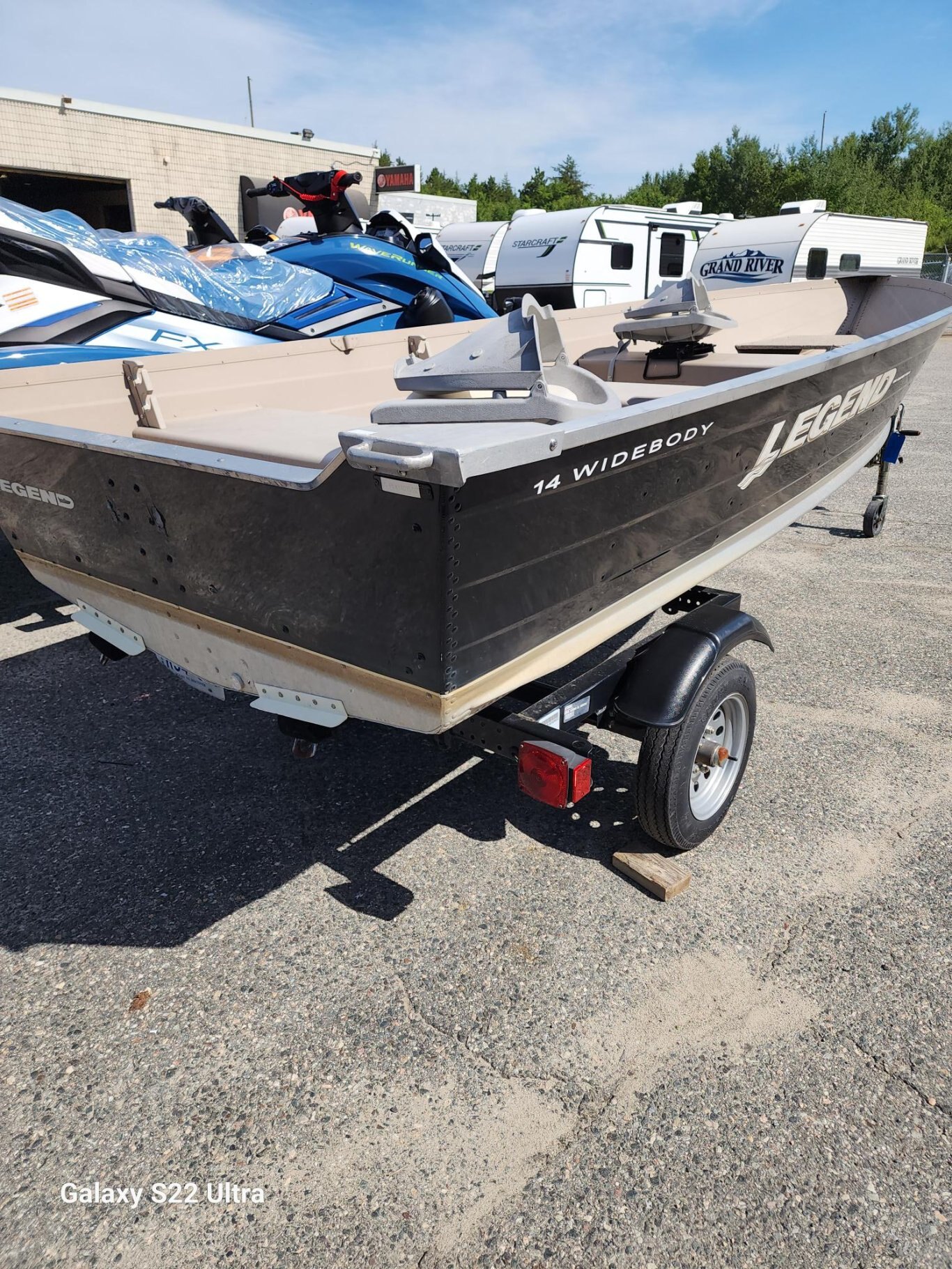 2012 LEGEND 14 FT WIDE BODY TRAILER EXTRA