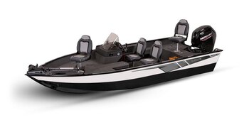 2025 Lowe Boats FM 1775 SC 2 Tone Black Base & Orange Riot Accent