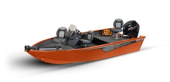 2025 Lowe Boats FM 1675 SC 2 Tone Black Base & Orange Riot Accent