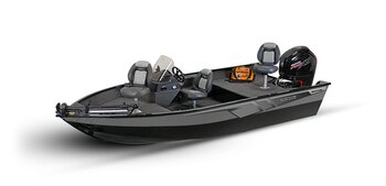 2025 Lowe Boats FM 1675 SC 2 Tone Black Base & Candy Apple Red Accent
