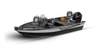 2025 Lowe Boats FM 1675 SC 2 Tone Black Base & Candy Apple Red Accent