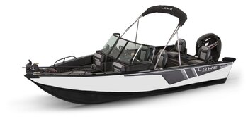 2025 Lowe Boats FM 1775 WT 2 Tone Black Base & Bright White Accent