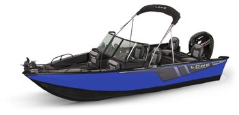 2025 Lowe Boats FM 1800 SC 2 Tone Black Base & Blue Accent