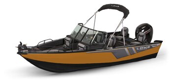 2025 Lowe Boats FM 1775 SC 2 Tone Black Base & Orange Riot Accent