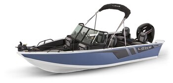 2025 Lowe Boats FS 1900 2 Tone White Base & Blue London Accent
