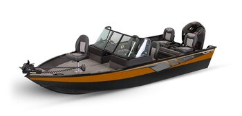 2025 Lowe Boats FM 1775 SC 2 Tone Black Base & Orange Riot Accent