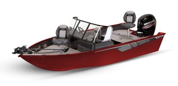 2025 Lowe Boats FM 1675 SC 2 Tone Black Base & Candy Apple Red Accent