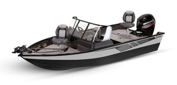 2025 Lowe Boats FM 1775 WT 2 Tone Black Base & Bright White Accent