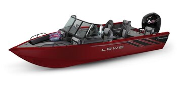 2025 Lowe Boats FS 1900 2 Tone Black Base & Candy Apple Red Accent
