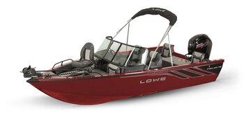 2025 Lowe Boats FS 1900 2 Tone Black Base & Candy Apple Red Accent