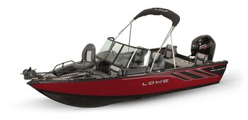 2025 Lowe Boats FS 1900 2 Tone Black Base & Candy Apple Red Accent