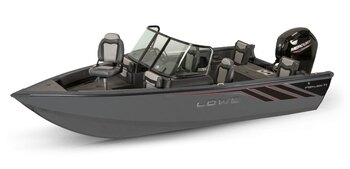 2025 Lowe Boats FS 1700 2 Tone Black Base & Metallic Silver Accent
