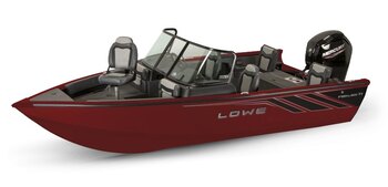 2025 Lowe Boats FS 1900 2 Tone Black Base & Candy Apple Red Accent