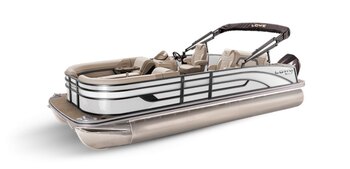 2025 Lowe Boats SS 230 White Metallic Exterior Tan Upholstery with Mono Chrome Accents