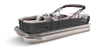 2025 Lowe Boats SS 230 White Metallic Exterior Gray Upholstery with Red Accents