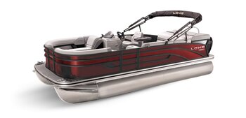 2025 Lowe Boats SS 230 Wineberry Metallic Exterior Gray Upholstery with Blue Accents