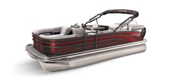 2025 Lowe Boats SS 230 Wineberry Metallic Exterior Gray Upholstery with Blue Accents
